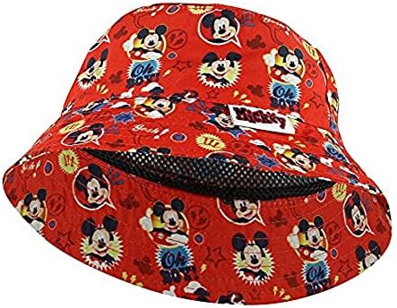 כובע דלי אדום של דיסני מיקי מאוס בנים [6014]